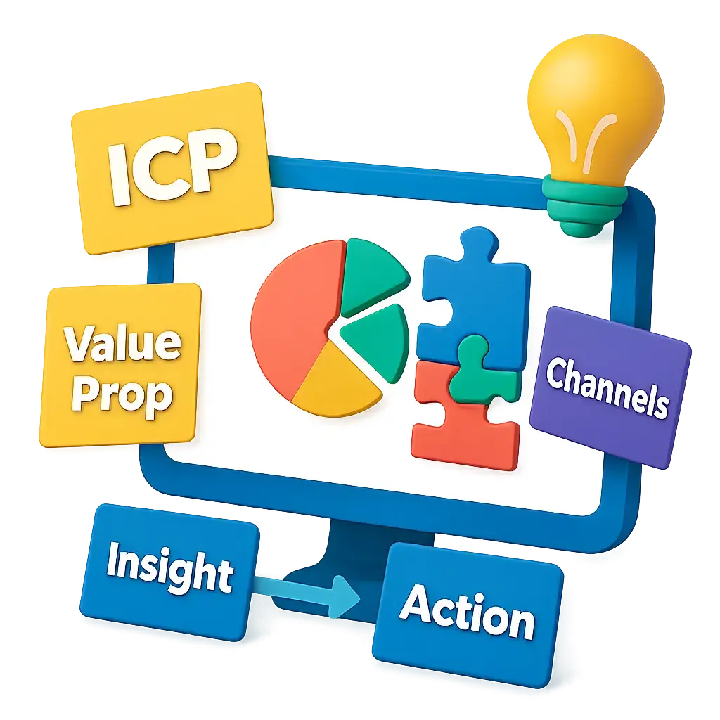 Zorplan Digital Strategy icon with pie chart and puzzle pieces.